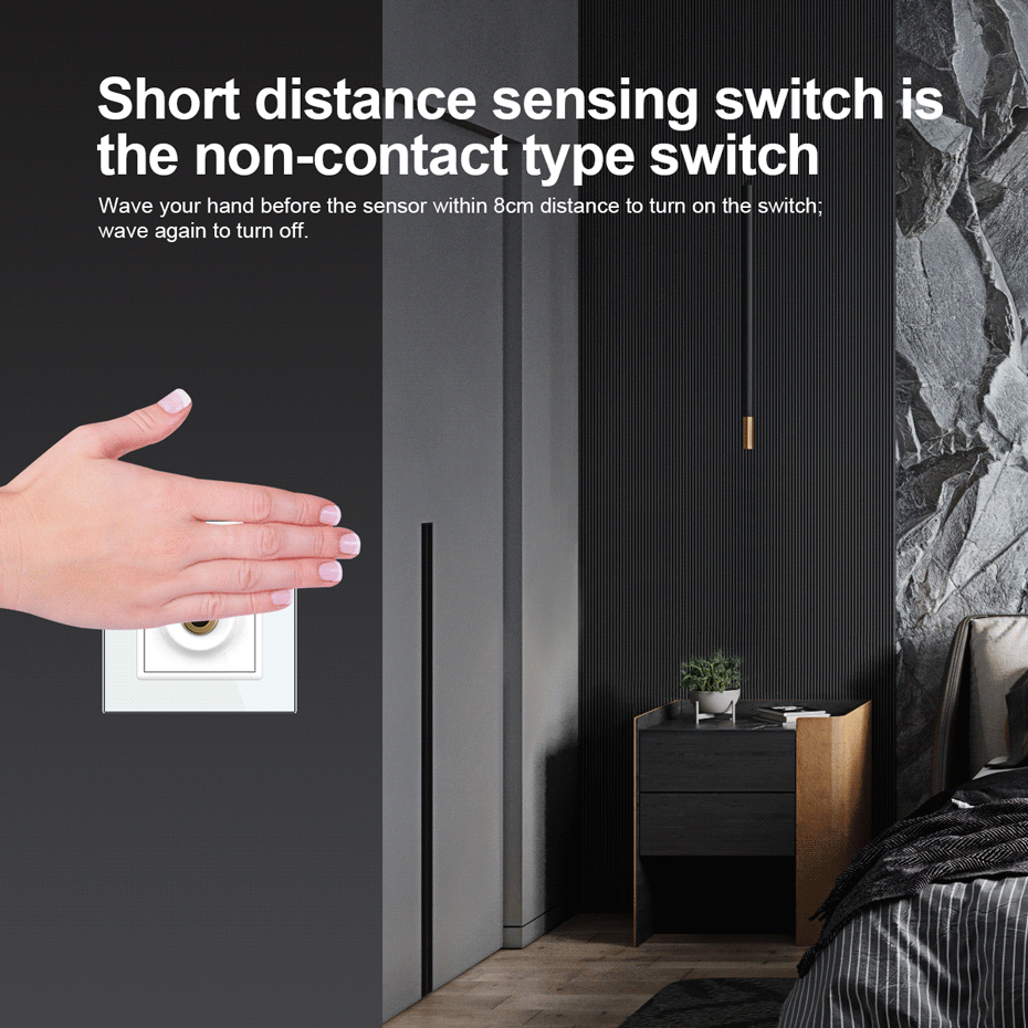 LIVOLO Бездотиковий вимикач 1 сенсор Livolo сірий Sense (VL-C7FCU1-2IP) Коломия - фото 2