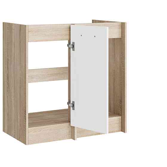 Кухонный модуль нижний угловой Эверест Эко 790 дуб сонома/нимфея альба (без столешницы) 79х46х82 см (DTM-071049) Днепр