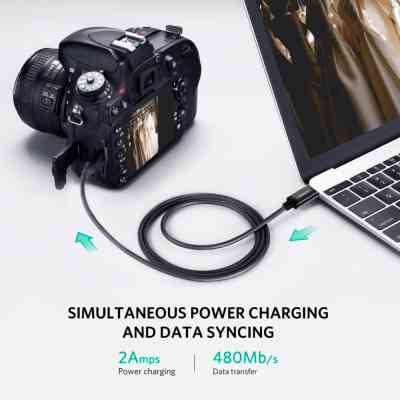 Дата кабель USB-C 2.0 AM to Mini 5P 1.0m US242 black Ugreen (50445) Винница