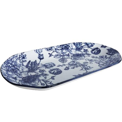 Блюдо овальне 30см блакитний 7078319 Blossom LIMITED EDITION Житомир