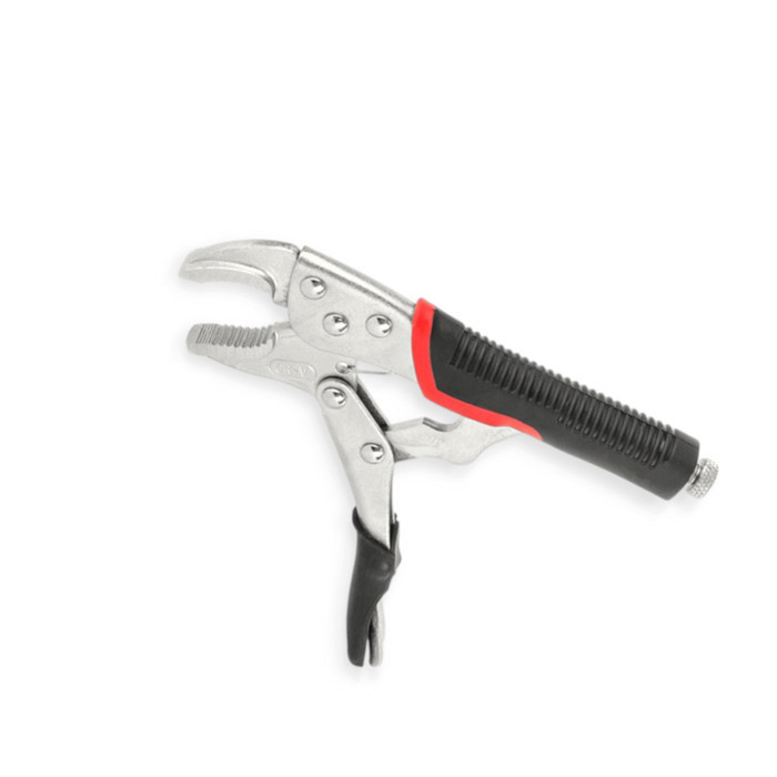 Зажим с полукруглыми губками (клещи зажимные) 180 мм обрезин. ручка Мукачево - изображение 1