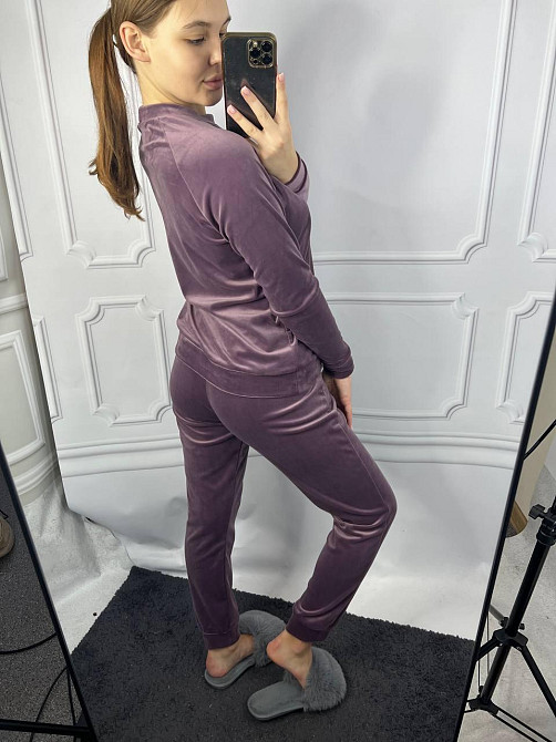 Жіночий спортивний велюровий костюм Ліловий XS Харків - фото 3