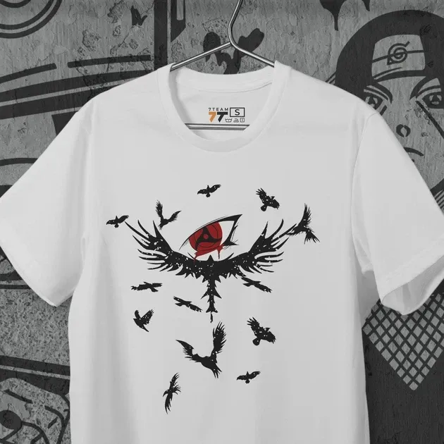 Футболка для підлітка хлопчика з принтом Наруто Ворони Ітачі Розмір 160 Anime10175 Дніпро - фото 4