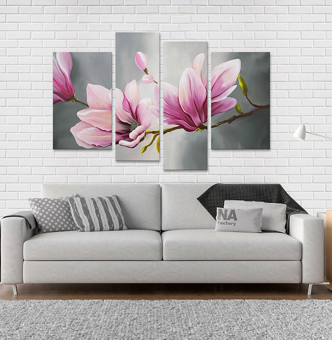 Модульна картина Абстракція Магнолія Art-114_4 Київ - фото 2
