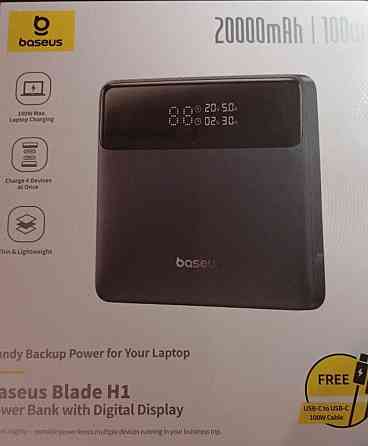 Павербанк Baseus 100W 20000mAh с дисплеем Киев