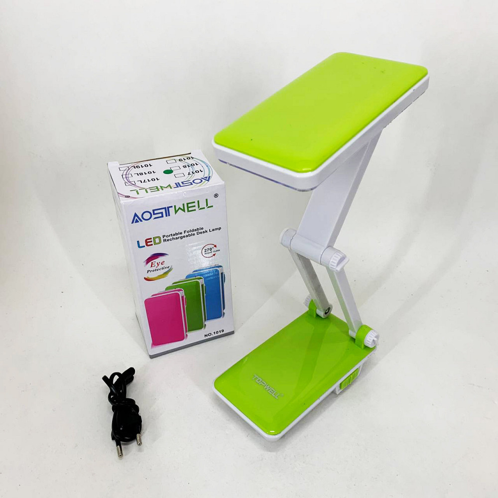 Настільна лампа Topwell 1019 Синя акумуляторна світлодіодна регуляція рівня нахилу. Колір: зелений ON-30 Львів - фото 4