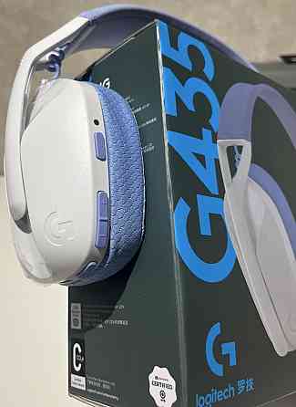 Нові навушники Logitech G435 Lightspeed білі/чорні. Киев