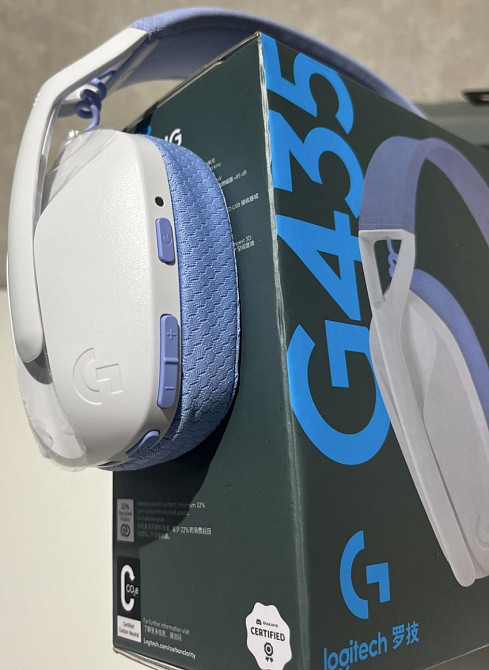 Нові навушники Logitech G435 Lightspeed білі/чорні. Киев - изображение 3