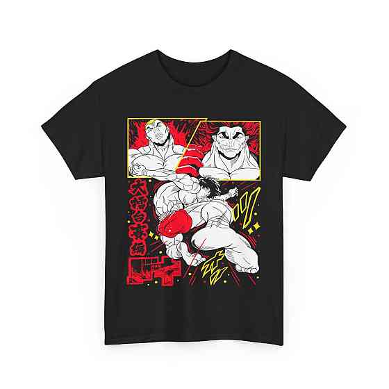 Футболка аниме Аниме Баки Ханма Гифт оверсайз (S/M/L) Черний AnimeJ0058 Днепр