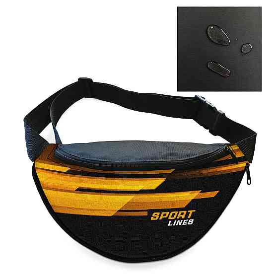 Сумка-бананка Sport чоловіча/жіноча спортивна 32×16 см з розширювачем поясна сумка або сумка через плече (3754) Київ