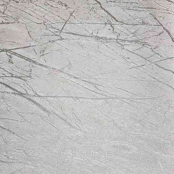 Шпалери вінілові на флізелін Rasch Factory 0.53х10,05 абстракція зріз каменю під мармур сірі сріблясті 428933 Київ