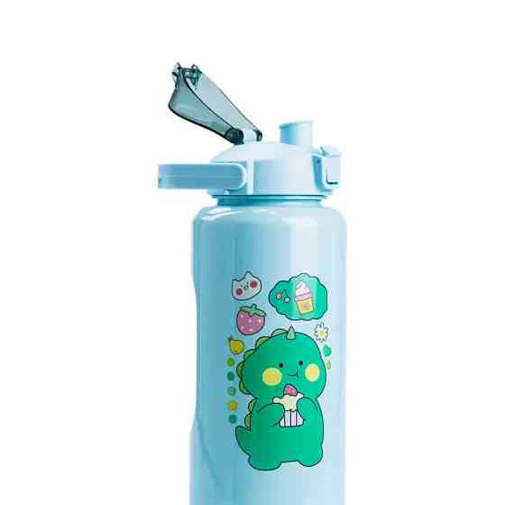 Happy Life Набір багаторазових пляшок 3 в 1 Дракоша 0.3л 0.7л 2л М'ятний HPZSB120013M Коломия