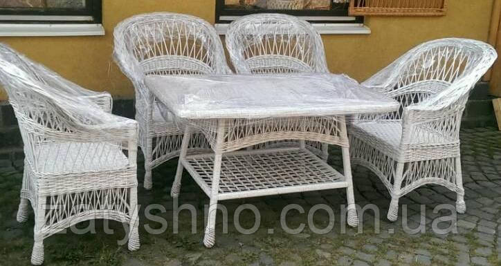 Мебель плетеная из лозы белая Киев - изображение 2