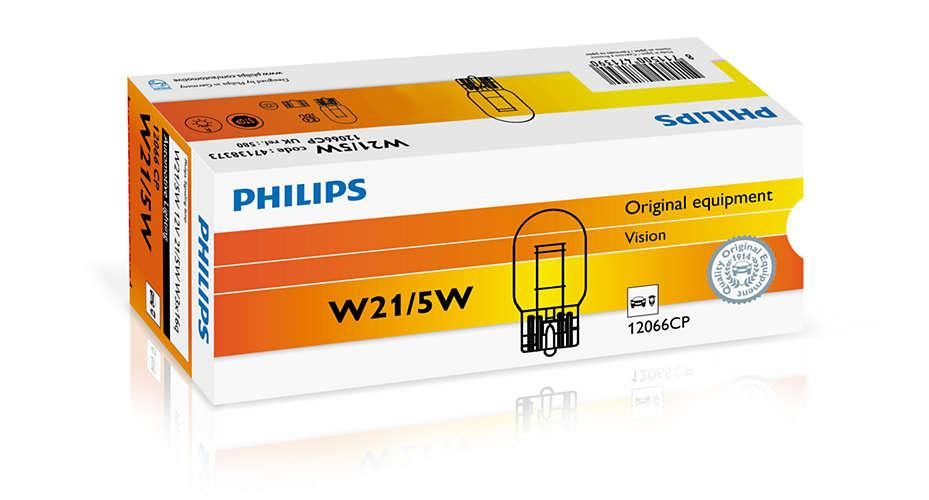 Покажнена лампа розжарювання PHILIPS 12066CP W21/5W 12 V 21/5 W W3X16q Харків - фото 2