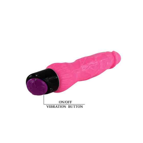 Вібратор - Colorful Sex Experience Pink, 25 см Sex Aura Київ