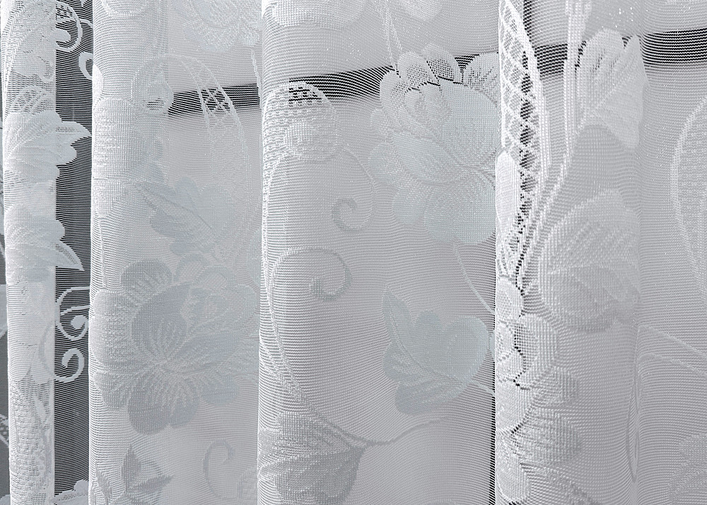Тюль VR-Textil 691т Жаккард Белый 300х160 см (40-360) Киев - изображение 4