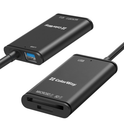 Зчитувач флеш-карт ColorWay USB-C to USB 3.0/SD/MicroSD (CW-CR-02) Вінниця - фото 10