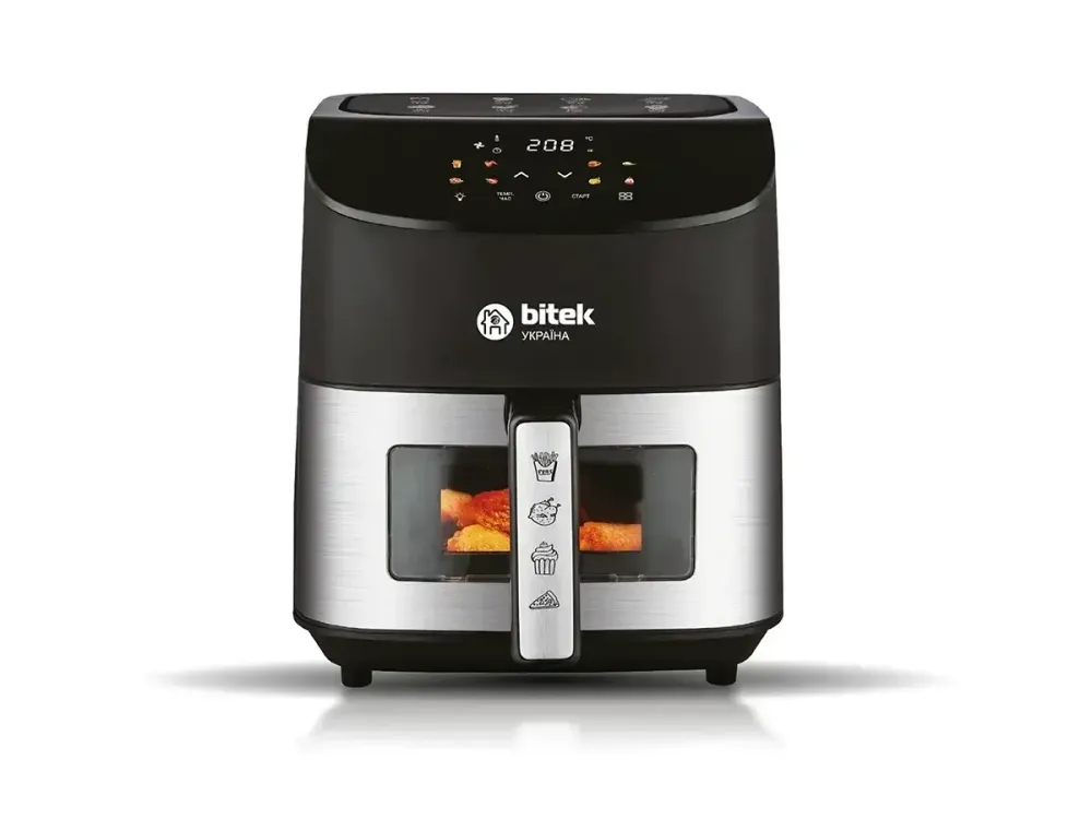 Аерофритюрниця BITEK BT-9501 4200Вт 10л з грилем, запіканням, таймером та термостатом для готування без масла Одеса - фото 6