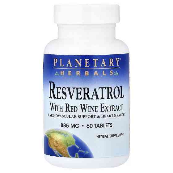 Resveratrol With Red Wine Extract, 60 Tablets Луцк