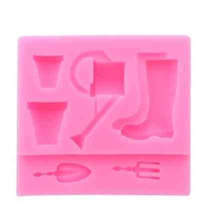 Молд кондитерский Садовые инструменты 75 на 70 мм розовый Киев