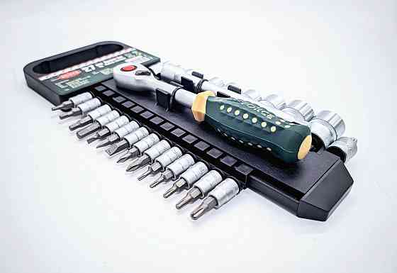 Набір головок і біт з тріскачкою 26пр. 1/4