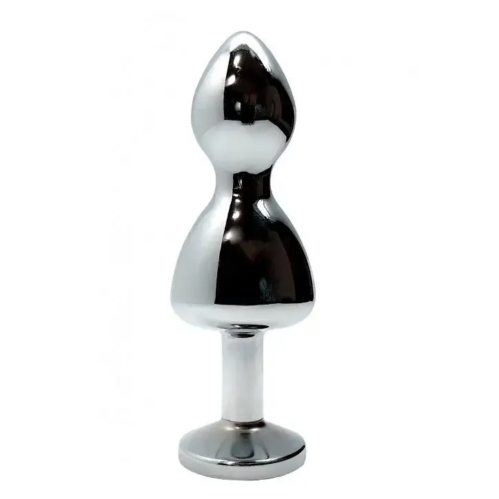 Металева анальна пробка Wooomy Lollypop Double Ball Metal Plug Blue L діаметр 3,5 см, довжина 10,5см Львів - фото 2