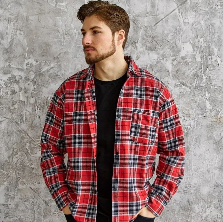 Тепла сорочка Червоний S Харків - фото 1