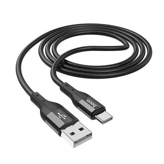 Кабель Hoco X72 Creator silicone charging data cable for Type-C Black Одеса
