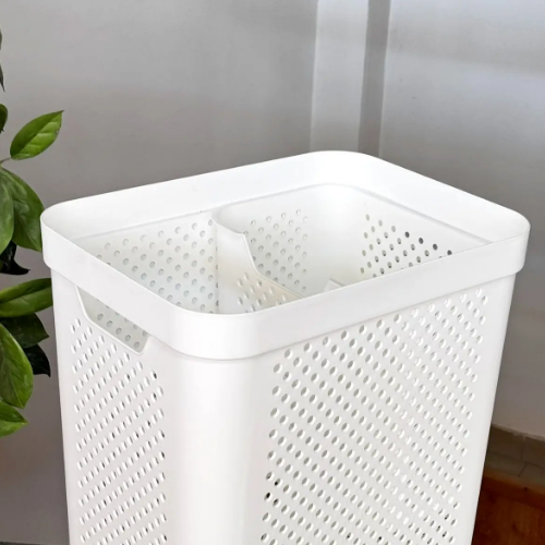 Кошик для білизни 45л з органайзером білий Simple Алеана Житомир - изображение 5