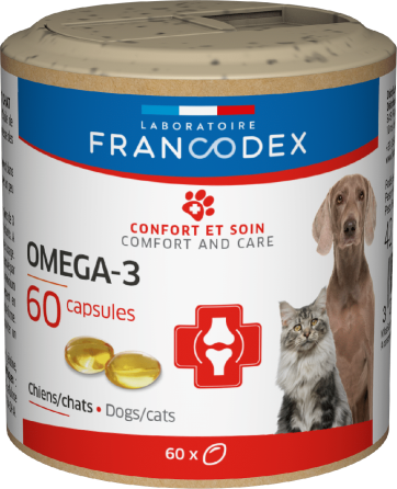 Капсулы Francodex (Франкодекс) Omega 3 для кошек и собак, 60 капсул Винница