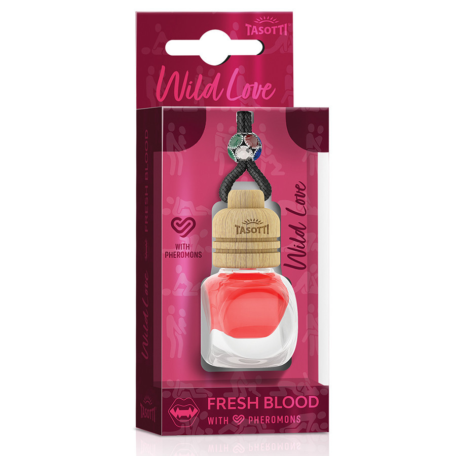 Ароматизатор для авто з феромонами пробка "Wild Love" Fresh Blood (Свіжа кров) 7мл Tasotti Київ - фото 1