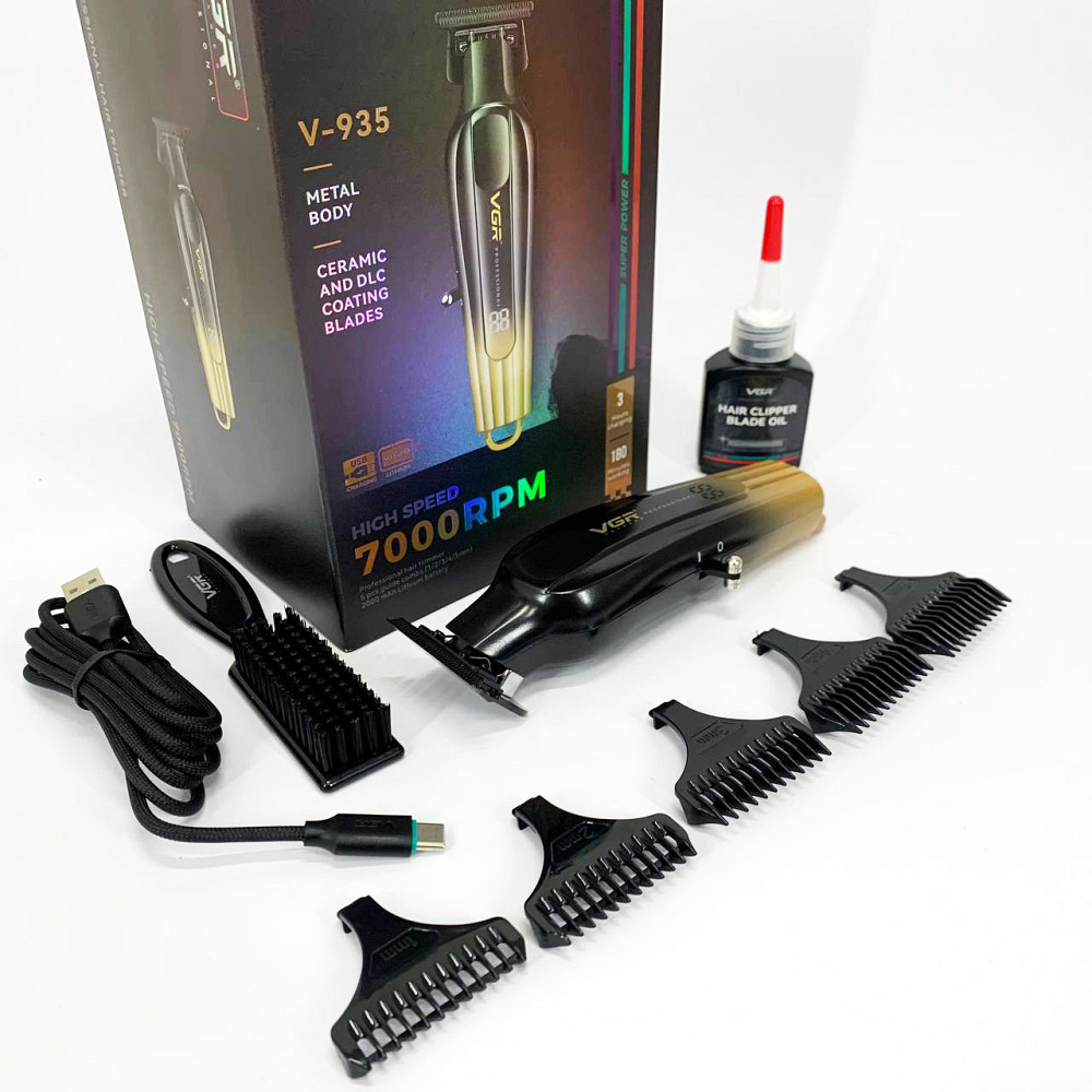 Машинка для окантовки акумуляторна VGR, Машинка для стрижки волосся з акумулятором GT-53 Івано-Франківськ - фото 8