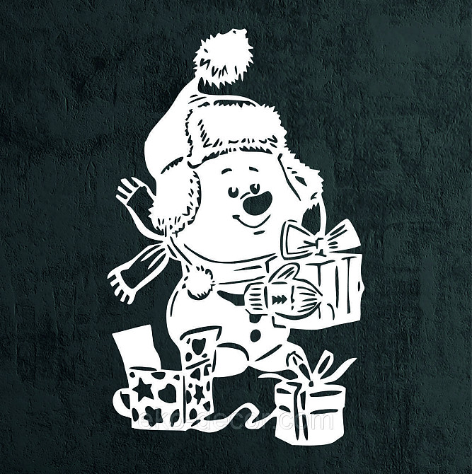 Декоративне настінне Панно «Сніговик», Декор на стену Київ - фото 7