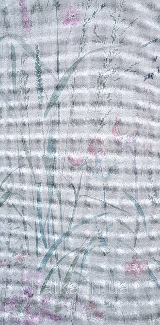 Шпалери вінілові на флізеліні Grandeco Universe метрові прованс квіти листя рожеві червоні бірюзи на білому Київ - фото 2