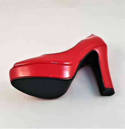 Жіночі Червоні Туфлі на Каблуку Лакові Модельні (розміри: 36) — 02-3 Дніпро