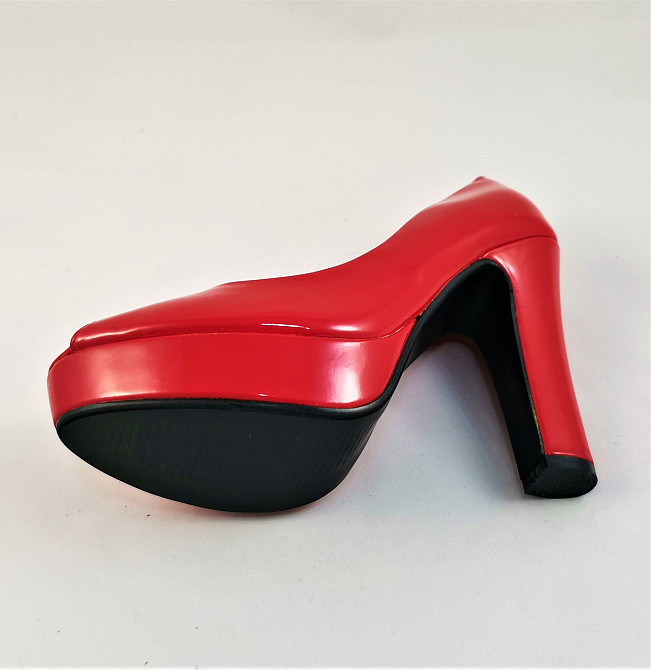 Жіночі Червоні Туфлі на Каблуку Лакові Модельні (розміри: 36) — 02-3 Дніпро - фото 4