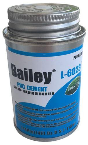 Клей для труб ПВХ Bailey L-6023 118 мл прозрачный Киев - изображение 1