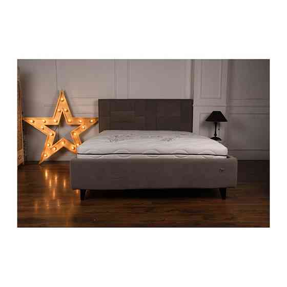 Кровать TaurusDesign Omega Comfort на ножках с нишей для белья 160x190 светло-серый Киев