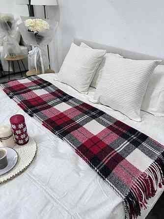 Vladi Плед Vladi 170x210 см вовняний 70% червоно-чорний Нова Зеландія 02/NOAH Коломия