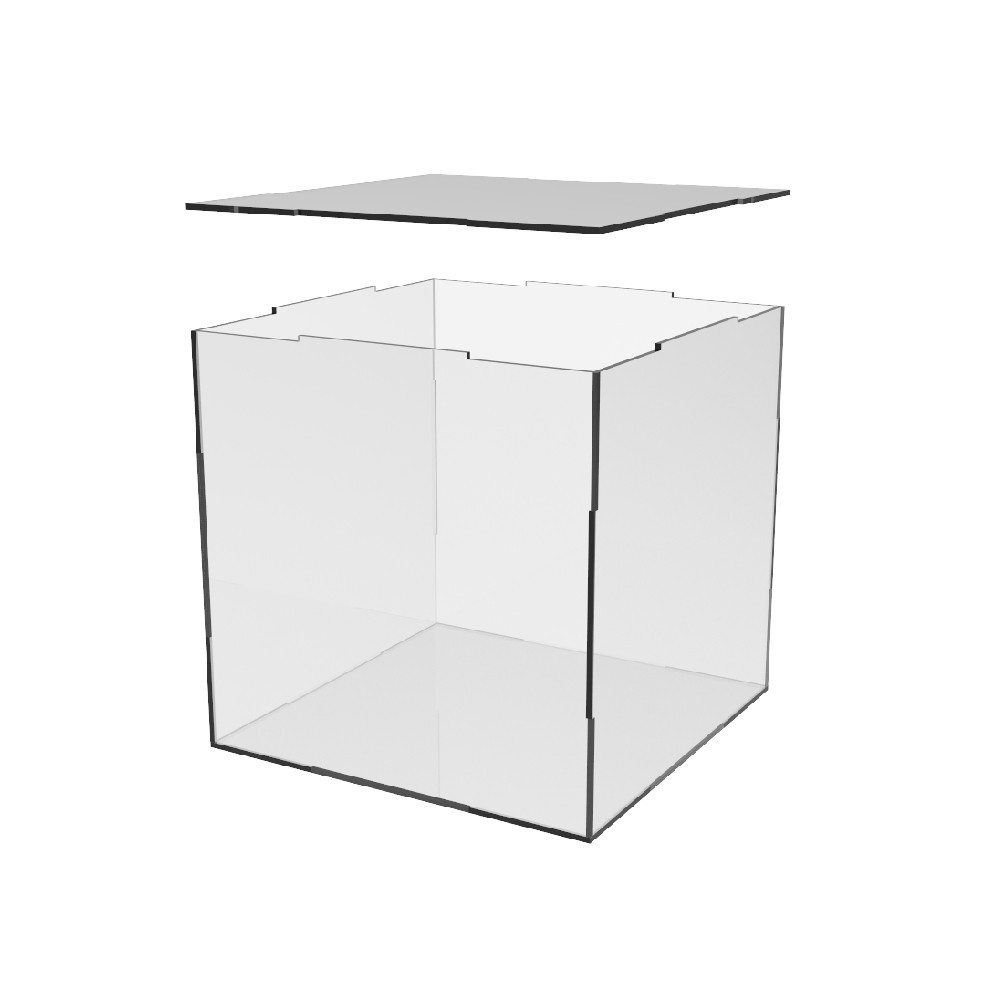 Коробка акриловая EKOSTAR 200х200х200 с крышкой Киев - изображение 4