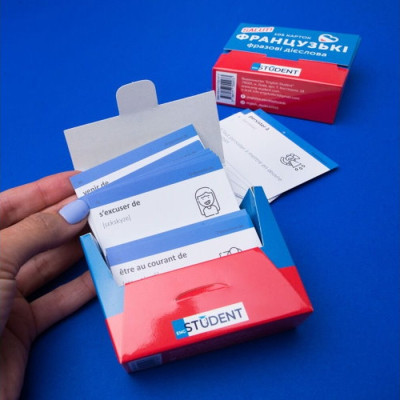 Обучающий набор English Student Карточки для французских фразовых глаголов, украинский (591225960) Винница - изображение 3