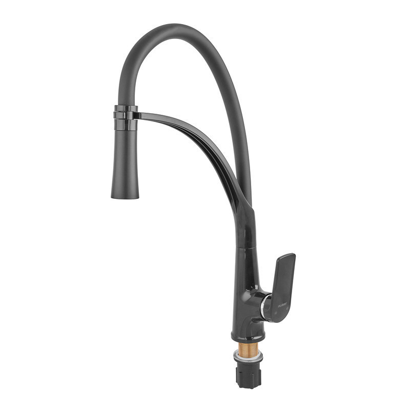 Змішувач для кухні Plamix Lucas-017 SET BLACK REFL.Black з підведенням   ( PM0717 ) 38898 Харьков - изображение 4