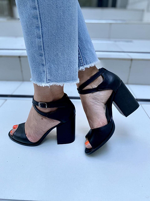 ARLEN Босоніжки жіночі ARLEN Бос-К-01/02 чорні (літо, шкіра натуральна) (3516) Коломыя - изображение 7