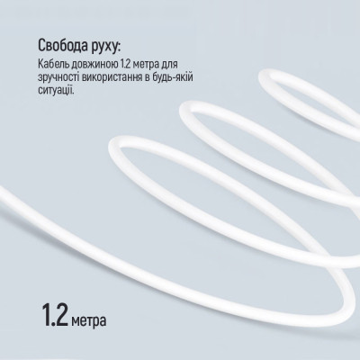 Наушники ColorWay 3.5 mm Wired Earphone Sound Wave White (CW-WD04WT) Винница - изображение 4