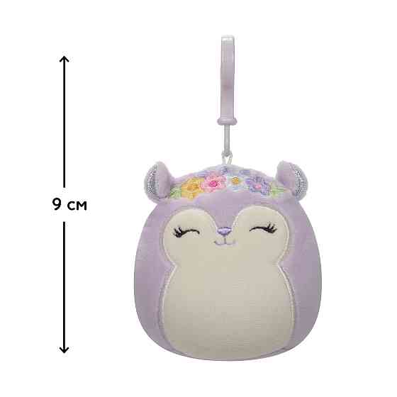 М'яка іграшка на кліпсі Squishmallows - Білка Сідні (9 cm) Днепр
