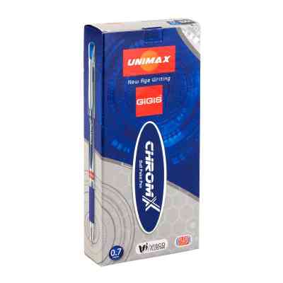 Ручка шариковая Unimax ChromX, черная (UX-119-01) Винница