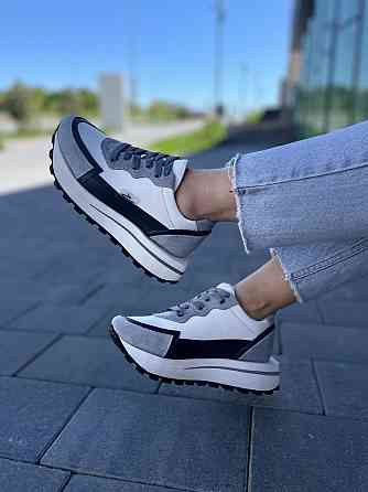 Olli Кросівки жіночі OLLI T-2-Атиа білий/сірий (весна-осінь, шкіра натуральна) (5042) Коломыя