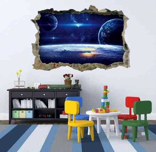 Наклейка на стену Космос 45 на 60 см разноцветный Киев