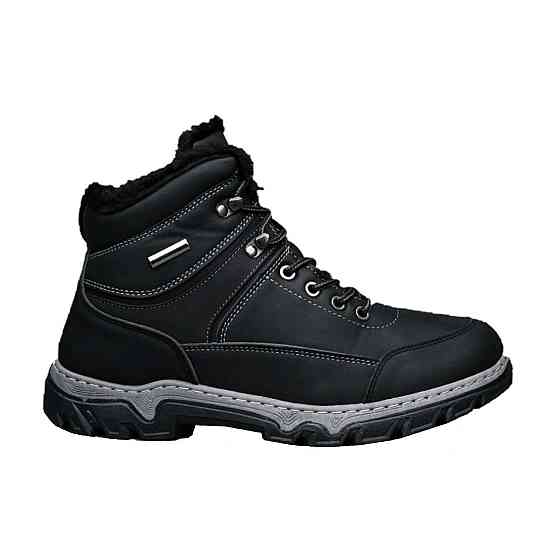 Черевики Зимові Чоловічі Кросівки на хутрі Чорні Зима Хух (розміри: 40,41,42,43,44,45) Відео Огляд — 502 Дніпро