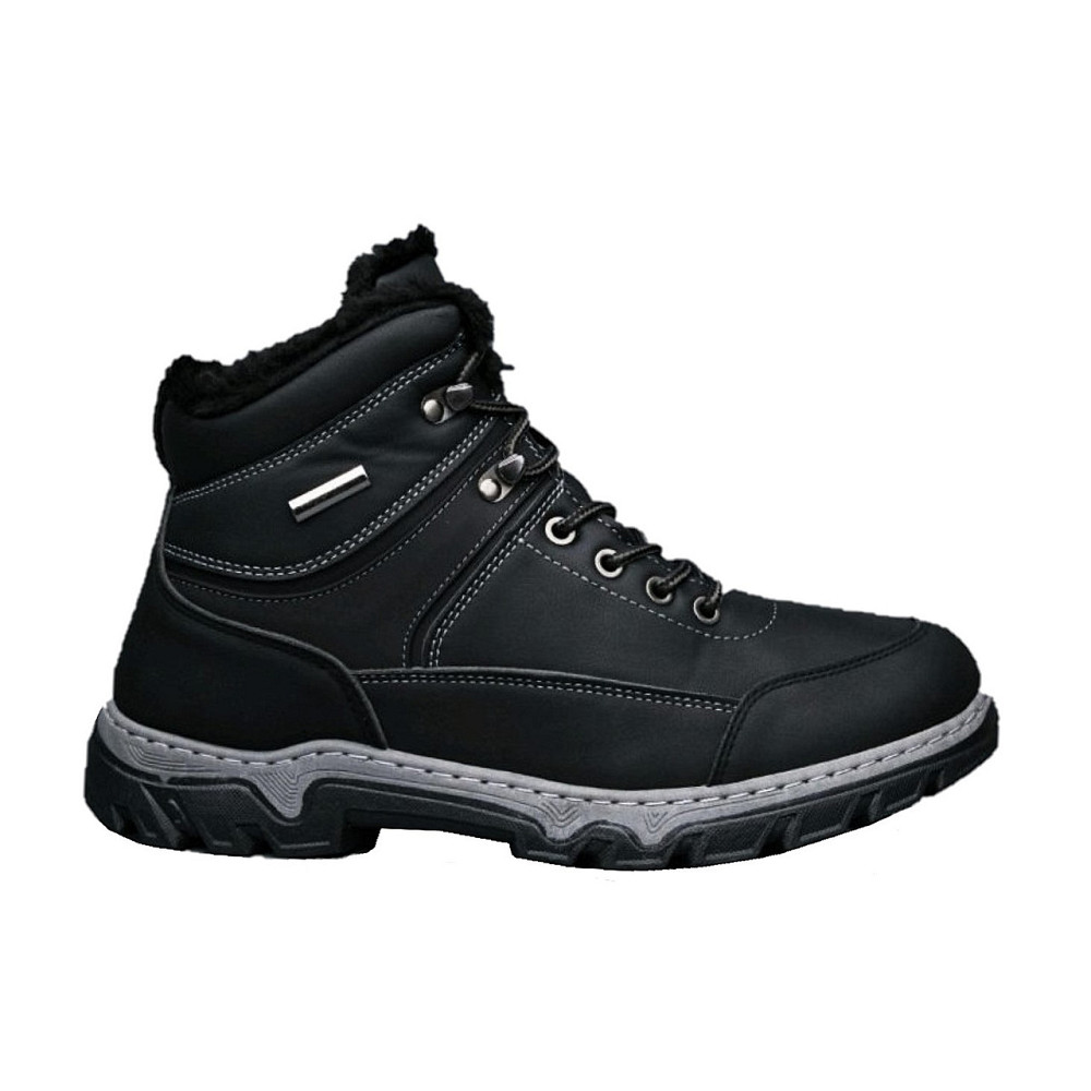 Черевики Зимові Чоловічі Кросівки на хутрі Чорні Зима Хух (розміри: 40,41,42,43,44,45) Відео Огляд — 502 Дніпро - фото 1